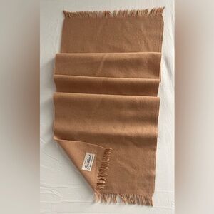 Vintage Tan Scarf made in Scotland